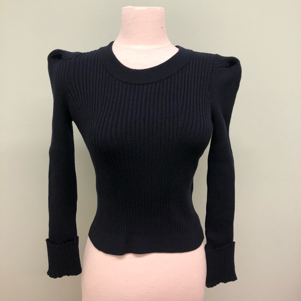 Top Shop | Women's Long Sleeve Shirt | Navy | Size 2